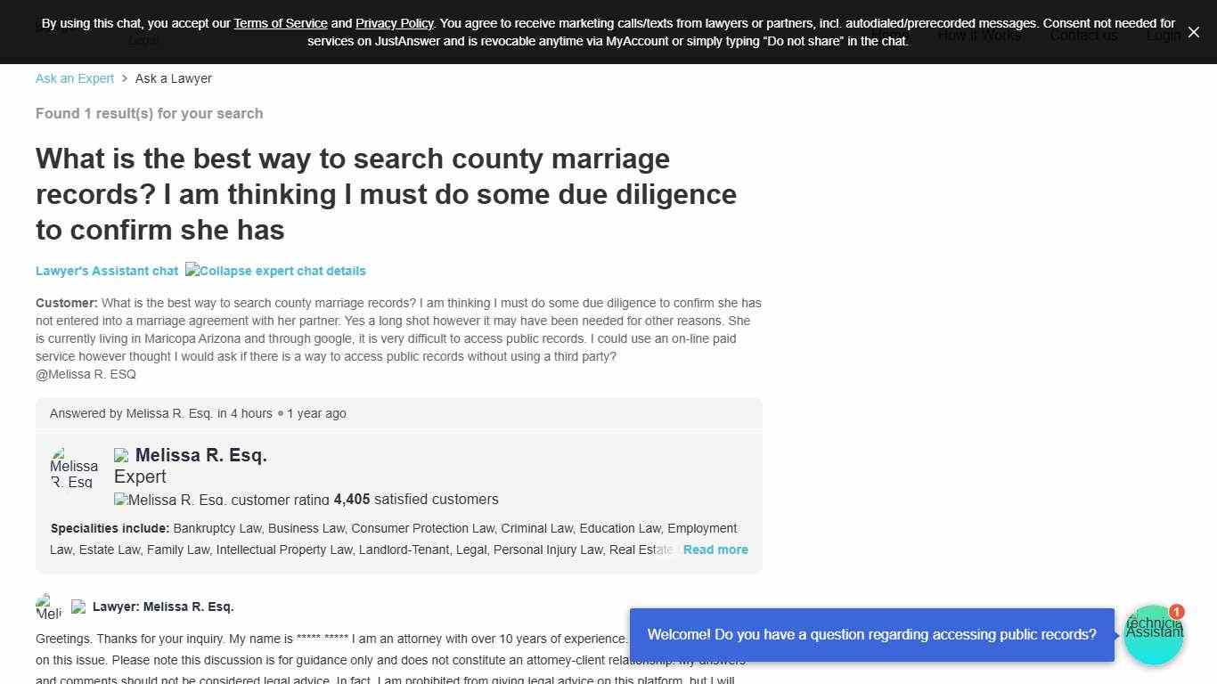 What is the best way to search county marriage records? I am thinking I must do some due diligence to confirm she has